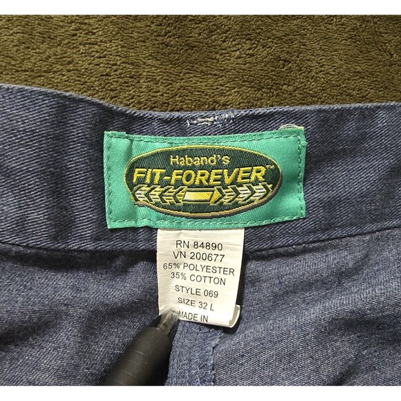 Haband Fit-Forever Men’s Polyester Gray Dress Pants Classic Straight Leg Size 32 - Picture 4 of 5